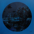 Farhan Siki, New dawn, 2016, Acrylic, spray paint on canvas , 200 x 200 cm | Courtesy of Farhan Siki & Banca Generali Private Banking