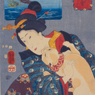 Utagawa Kuniyoshi, L’universo femminile - Teppozu, Serie: Luoghi famosi di Edo (Tōto meisho), 1852, Silografia policroma (nishikie), 25.6 x 37.8 cm ,Masao Takashima Collection