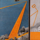 Christo e Jeanne-Claude, The Floating Piers (Project for Iseo Lake, Italy) 2014, Collage in 2 parti, 30.5 x 77.5 cm 66.6 x 77.5 cm