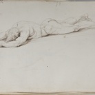 Antonio Canova. Nudo bocconi con le braccia alzate sopra il capo