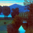 Luigi Russolo, Sera, 1945. Olio su tavola (Firmato e titolato sul retro da Luigi Russolo), cm 60x80