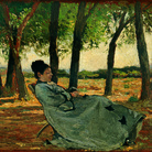 Giovanni Fattori, La signora Teresa Fabbrini a Castiglioncello, 1875 circa. Olio su tavola, cm. 20x35. Livorno, Museo Civico “Giovanni Fattori”