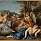Marcantonio Franceschini (Bologna 1648-1729), Estasi di santa Maria Maddalena, 1680 circa, olio su rame.