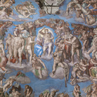 Michelangelo Buonarroti, Cappella Sistina, Giudizio Universale, part. dopo l’installazione del nuovo impianto di illuminazione. Foto Boutique Creativa © Governatorato SCV – Direzione dei Musei