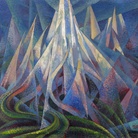 Gherardo Dottori, Forze ascensionali, 1919, olio su tela, cm 81x95