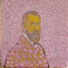 Cuno Amiet, Autoritratto in rosa (Selbstbildnis in Rosa), 1907, Olio su tela, 55 x 61 cm, Collezione privata