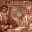 Donato Bramante, Eraclito e Democrito, 1477. Affresco, Pinacoteca di Brera, Milano