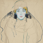 Gustav Klimt, Testa di donna, (Incompleto), 1917, Olio su tela, 67 × 56 cm, Linz, Lentos Kunstmus