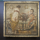 Il mosaico con la coppia di amanti ritorna a Pompei
