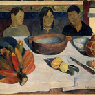 Paul Gauguin, Le repas (Il pasto detto anche Le banane), 1891. Olio su carta incollata su tela, cm 73 x 92