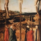 Antonello da Messina, Crocifissione, 1465-1470 ca, tempera e olio su tavola, cm 39x23,2