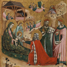 Giovanni Baronzio, La Natività e l'Adorazione dei Magi, Secondo quarto del XIV secolo, Tempera su pannello, 27.8 x 45.5 × cm | © The Samuel Courtauld Trust, The Courtauld Gallery, London