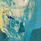 Helen Frankenthaler, Blue Territory, 1955. Olio e smalto su tela, 291,6 x 150,3 cm