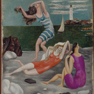 Pablo Picasso Les baigneuses 1918 circa Olio su tela, cm 27 x 22  
