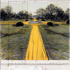 Christo, Wrapped Walk Ways (Project for Loose Park, Kansas City, Missouri), Collage 1978, 28 x 22