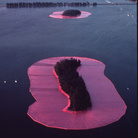 Christo, Surrounded Island, Biscayne Bay, Greater Miami, Florida, 1982-1983, 6,5 million sqare feet (600,850 square meters) of fabric floating on the water. 11 islands | Photo Wolfgang Volz © Christo 1983