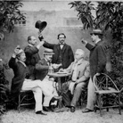 foto Michele Mang - Roma, Brindisi a Pompeo Bonfili, ante 1870
