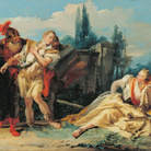Giovanni Battista Tiepolo, Rinaldo abbandona Armida, 1752, olio su tela, 106 x 140 cm | © Residenza Würzburg - Bayerische Schlösserverwaltung