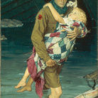 Norman Rockwell, A Scout Is Helpful (Uno scout si rende utile), 1939 Cover of Boys’ Life, February, 1941, and Boy Scouts of America calendar, 1941. Olio su tela, 86,36 x 60,96 cm Collection of The Norman Rockwell Museum at Stockbridge, NRM.1988.10