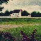 Georges Seurat (Parigi,1859‐1891), Paysage de l'Ile-de-France, 1881‐1882. Olio su tela, cm 32 x 40. Bordeaux,Musée des Beaux‐Arts. Photo © RMN‐Grand Palais/A. Danvers