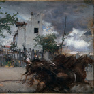 Giovanni Boldini, Paesaggio con cavalli, 1880-1890