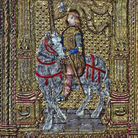 Piviale di San Vincenzo, Manifattura lombarda, 1490-1510, Tessuto laminato in oro, argento e seta policroma, Bergamo, Fondazione Bernareggi