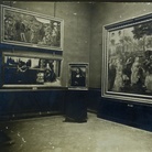 Fotografia raffigurante la Sala di Leonardo agli Uffizi, Archivio delle Gallerie fiorentine, Firenze.