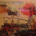 Farhan Siki, The next circumnavigation, 2015, Alkyd enamel, spray paint on canvas, 200 x 200 cm | Courtesy of Farhan Siki & Banca Generali Private Banking