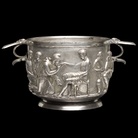 Priamo e Achille, Coppa d'argento romana, I secolo d.C., Museo Nazionale di Danimarca | Foto: Roberta Fortuna e Kira Ursem | © National Museet Denmark