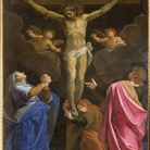 Pomarancio, Crocifissione, opera su tavola lignea, cm 334x21