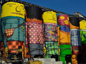 mostra Outside the Cube - Osgemeos. Efêmero - Osgemeos (Gustavo e Otávio Pandolfo)