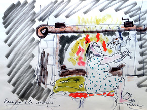 mostra Federico Fellini: disegni erotici e fotografie dal set - Federico Fellini