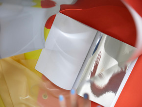 exhibition Goda Budvytytė. touch, colour and fold - Goda Budvytytė, Bernardo José de Souza, ĒTER, Rasa Juškevičiūtė, Ula Sickle