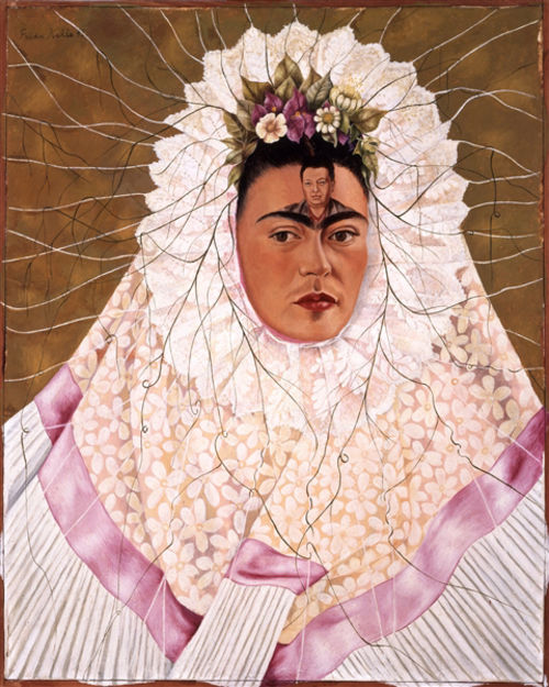 Frida Kahlo, <em>Autoritratto come Tehuana (o Diego nei miei pensieri)</em>, 1943,&nbsp;Olio su masonite, 61 x 76 cm | The Jacques and Natasha Gelman Collection of 20th Century Mexican Art and The Vergel Foundation, Cuernavaca &copy; Banco de M&eacute;xico Diego Rivera Frida Kahlo Museums Trust, M&eacute;xico D.F. by SIAE 2016 <br />
