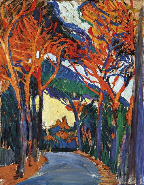 Ramón van der Ven, Last Light at the Viale Evangelista Torricelli, olio su tela, 2016
