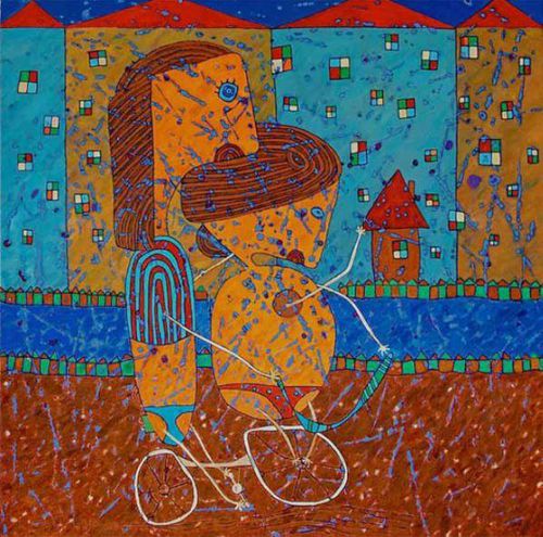 Željko Jan?i? Zec. Oil on canvas, 2011/2012, 1° 150x150 cm
