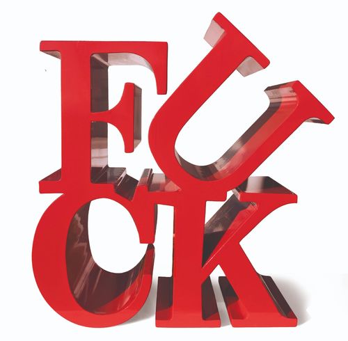Angelo Accardi, Fuck, metallo smaltato, cm. 340x210x390