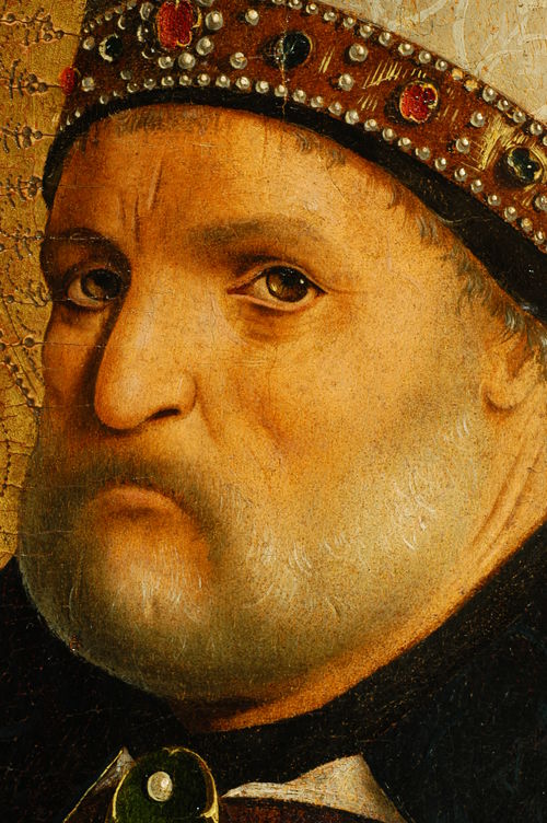 <strong>Antonello da Messina,&nbsp;</strong><em>San Benedetto&nbsp;</em>dal&nbsp;<em>Polittico di San Benedetto,&nbsp;</em>1471-1472.&nbsp;Olio su tavola di pioppo,&nbsp;105 x 43,5 cm.&nbsp;Galleria degli Uffizi (in deposito dalla Regione Lombardia),&nbsp;Firenze. Dettaglio