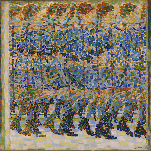 Giacomo Balla, <em>Bambina x balcone</em>, 1912, Olio su tela, Milano, Galleria d&rsquo;Arte Moderna, Collezione Grassi, Donazione Nedda Mieli Grassi, 1960