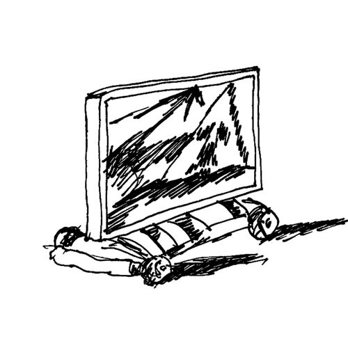 CANEMORTO, The Painting Race - Sketch #1, 2023
