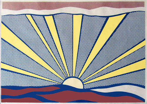 Roy Lichtenstein, Sunrise, 1965. Offset lithograph on white wove paper 45,7x60,3 cm. GIANFRANCO ROSINI