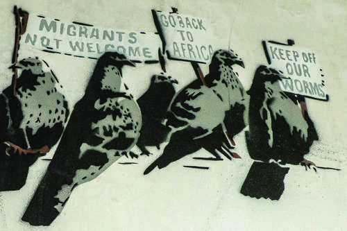 Banksy, <em>Pigeons</em>, 2004