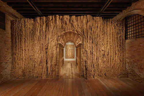 Eva Jospin, Selva, exhibition view at Museo Fortuny, Venezia, 2024 I Ph. Benoît Fougeirol