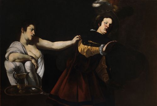 Battistello Caracciolo, Giuseppe e la moglie di Putifarre, olio su tela, 115x170,5 cm. Napoli, 1578-1635