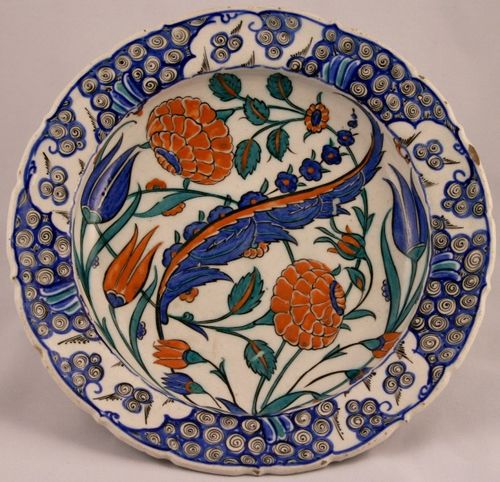 Piatto Iznik, Turchia, Iznik, 1575-80