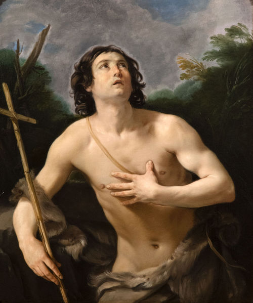 Guido Reni, <em>San Giovanni Battista</em>, 1635 circa, Olio su tela, Musei Reali di Torino - Galleria Sabauda