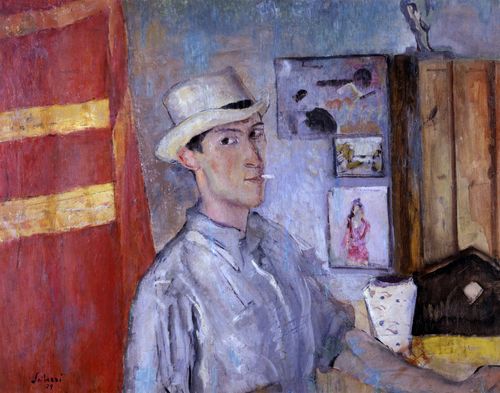 Fioravante Seibezzi, <em>Autoritratto</em>, 1929, Olio su tavola, 81 x 63 cm, Fondazione Musei Civici Venezia