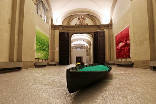 Viaggio di luce, Claudio Parmiggiani e Abel Herrero, Galleria delle Carrozze di Palazzo Medici Riccardi, Firenze I Ph. Antonello Serino