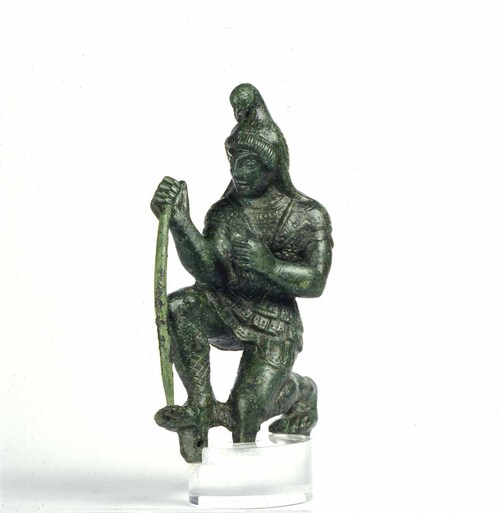 Bronzetto di Paride, museo Archeologico Nazionale di Altino, h. 9 cm.
