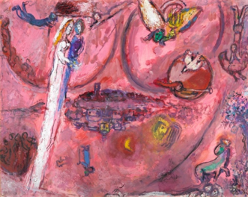 Marc Chagall, Bozzetto per<em> Il Cantico dei Cantici III</em>, 1957. Mus&eacute;e National Marc Chagall, Nizza